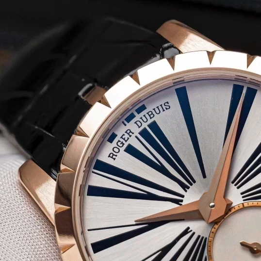 Roger Dubuis Excalibur 36mm Automatic in Rose Gold Silver Dial Ref.RDDBEX0587