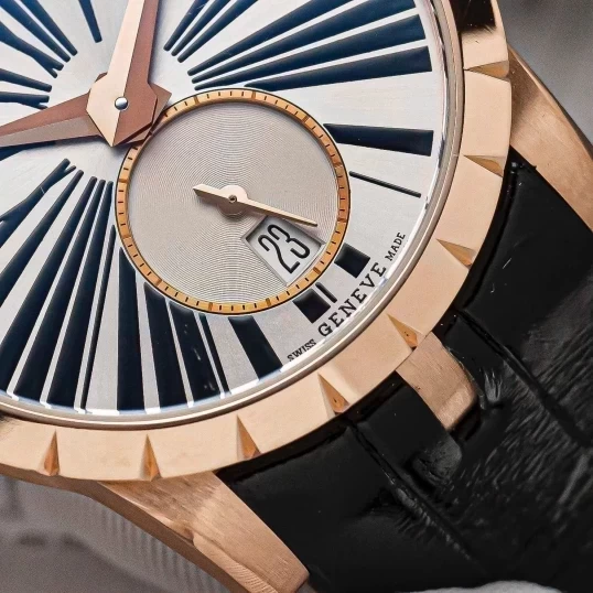 Roger Dubuis Excalibur 36mm Automatic in Rose Gold Silver Dial Ref.RDDBEX0587