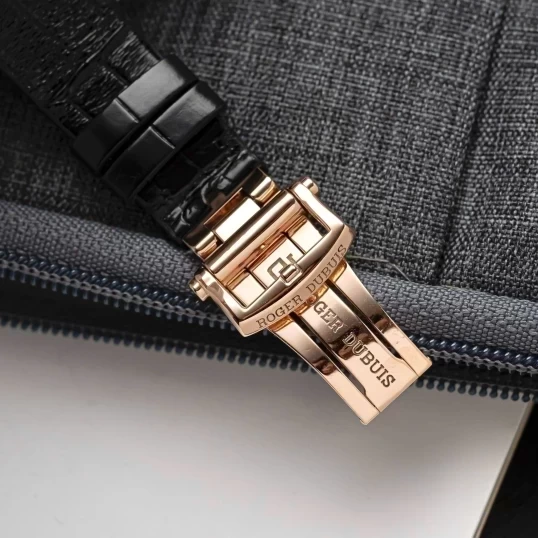 Roger Dubuis Excalibur 36mm Automatic in Rose Gold Silver Dial Ref.RDDBEX0587