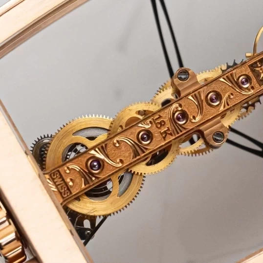 Corum Golden Bridge Classic Rose Gold Ruby Baguette