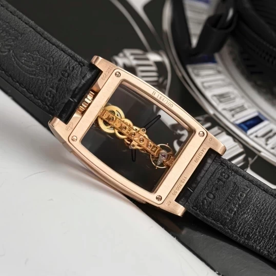 Corum Golden Bridge Classic Rose Gold Ruby Baguette