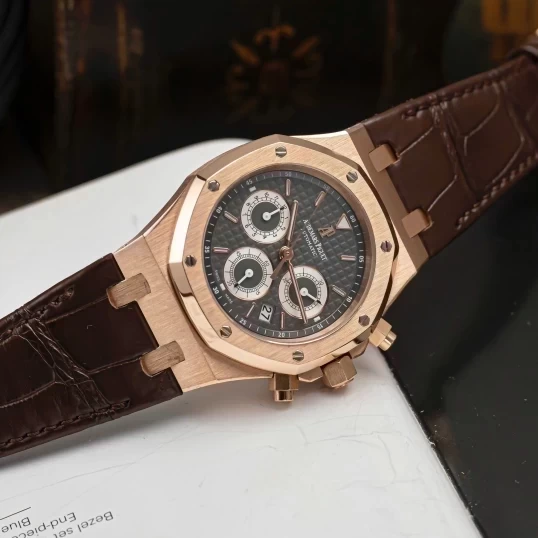 Audemars Piguet Royal Oak Chronograph 39mm Rose Gold Brown Dial Ref. 26022OR.OO.D098CR.02
