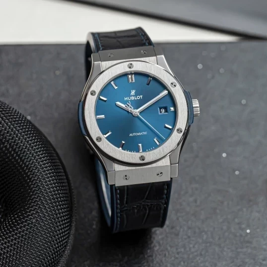 Hublot Classic Fusion Titanium 42mm Ref. 542.NX.7170.LR – Blue Dial