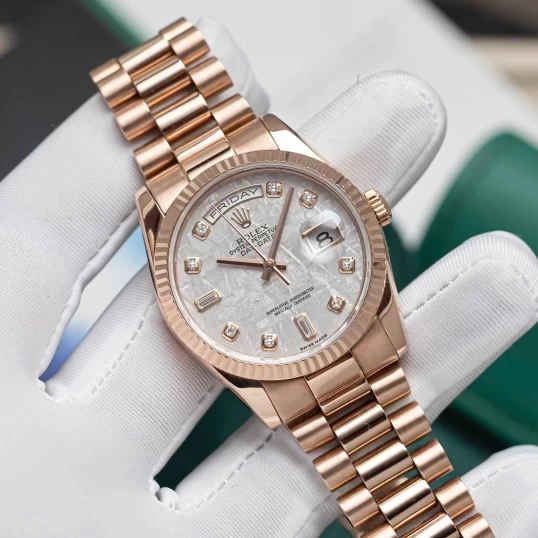 Rolex Oyster Perpetual Day-Date 36mm Mặt số thiên thạch - Ref 118235