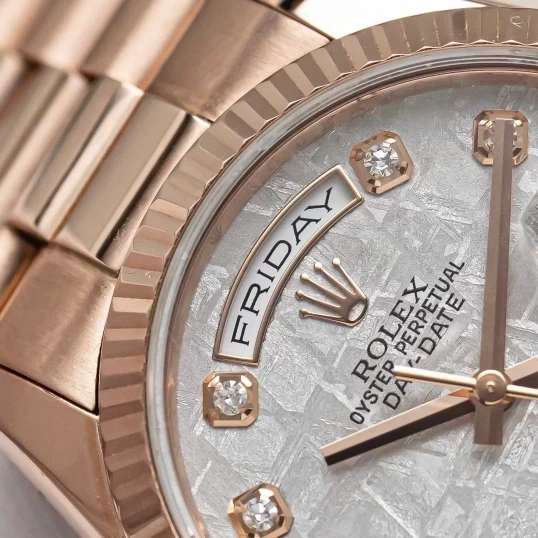 Rolex Oyster Perpetual Day-Date 36mm Mặt số thiên thạch - Ref 118235