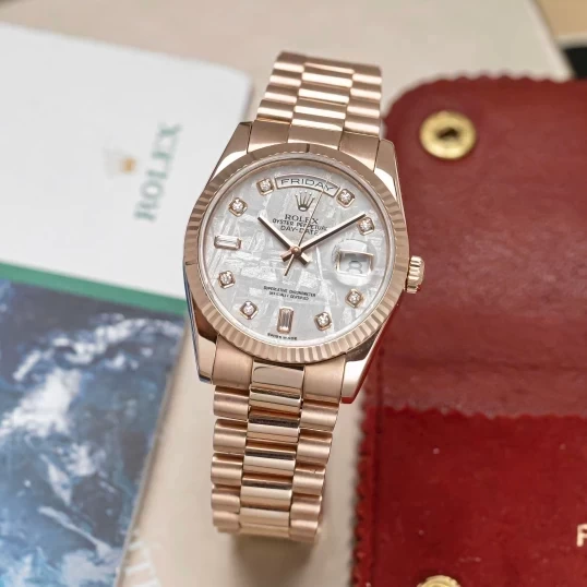 Rolex Oyster Perpetual Day-Date 36mm Ref 118235 Mặt số thiên thạch