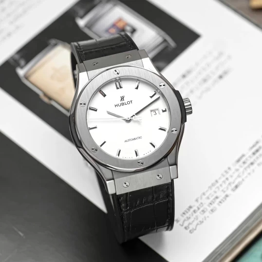 Hublot Classic Fusion Titanium 42mm Ref. 542.NX.2611.LR White Dial