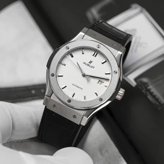 Hublot Classic Fusion Titanium 42mm Ref. 542.NX.2611.LR White Dial