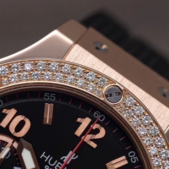 Hublot Big Bang 41mm Rose Gold Diamonds Bezel Ref. 341.PX.130.RX.114
