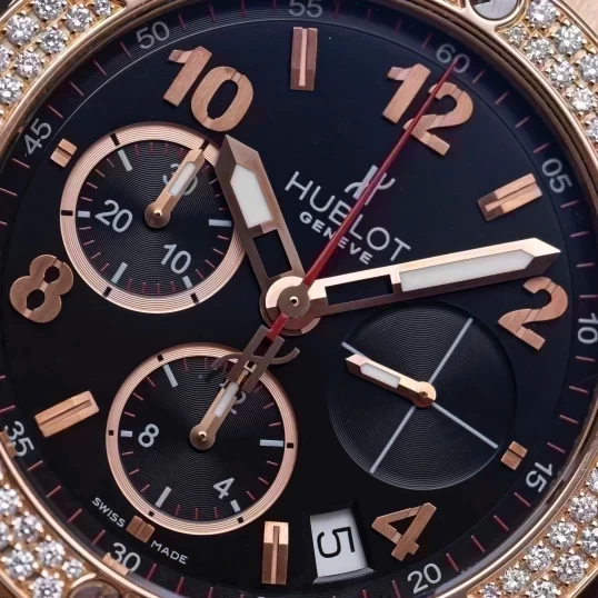 Hublot Big Bang 41mm Rose Gold Diamonds Bezel Ref. 341.PX.130.RX.114