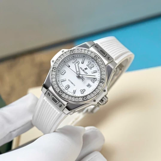 Hublot Big Bang One Click Steel White Diamonds Ref. 485.SE.2010.RW.1204 - 33mm