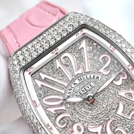 Franck Muller Vanguard Ref. V32 Full Diamonds Pink