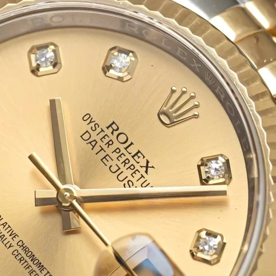 Rolex Oyster Perpetual Datejust 36mm Champagne Diamond Dial - Ref. 116233