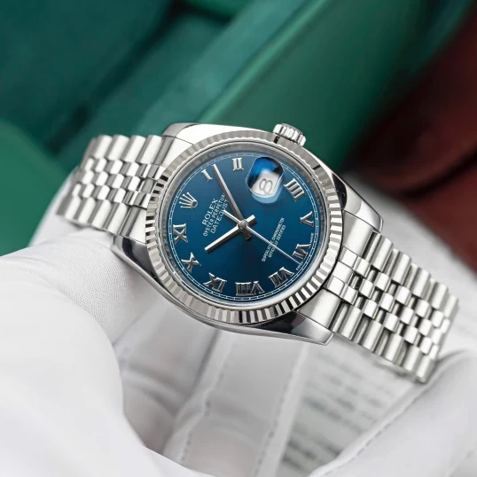 Rolex Oyster Perpetual Datejust 36mm Blue Roman Dial – Ref. 116234