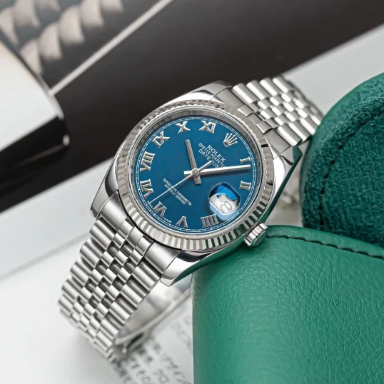 Rolex Oyster Perpetual Datejust 36mm Blue Roman Dial – Ref. 116234