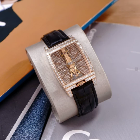 Corum Golden Bridge rose gold 113.770.55/0001 GN01 up to full diamonds baguette
