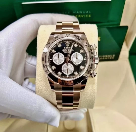 Rolex Oyster Perpetual Cosmograph Daytona Ref. 126505-0002 Everose Gold – Black Diamond Dial