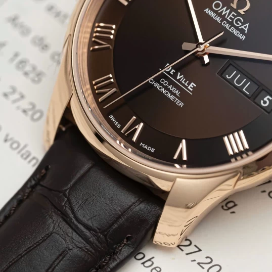 Omega De Ville Co-Axial Annual Calendar 41mm Rose Gold – Ref. 431.53.41.22.13.001 – Brown Dial