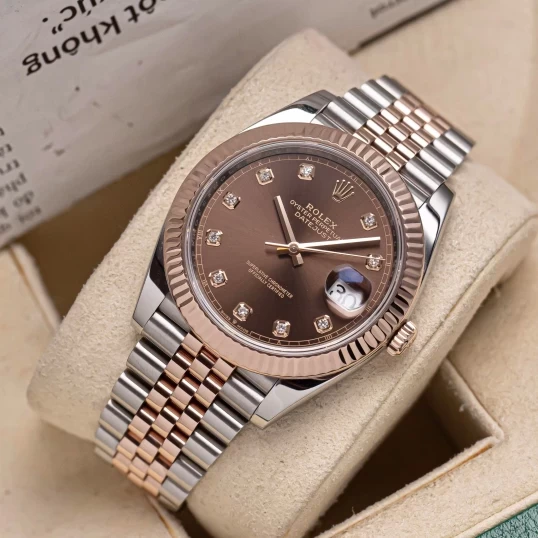 Rolex Oyster Perpetual Datejust 41 126331 Chocolate Diamond Dial – Fullbox 2023