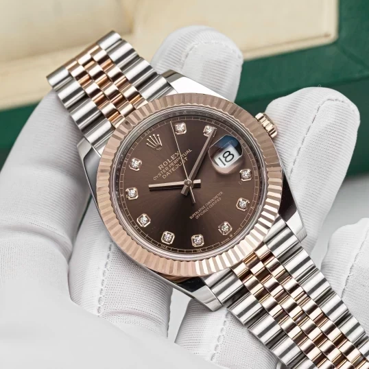 Rolex Oyster Perpetual Datejust 41 Ref. 126331 - Chocolate Diamond Dial