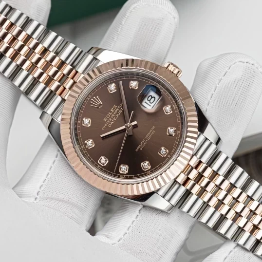 Rolex Oyster Perpetual Datejust 41 Ref. 126331 - Chocolate Diamond Dial