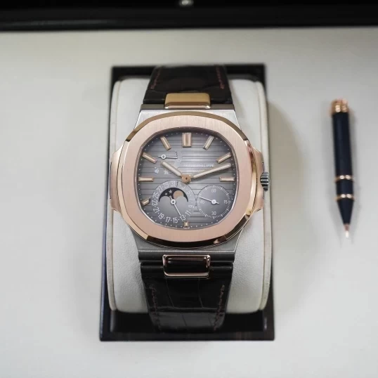 Patek Philippe Nautilus Moonphase Power Reserve 40mm Ref. 5712GR-001 – Grey Dial