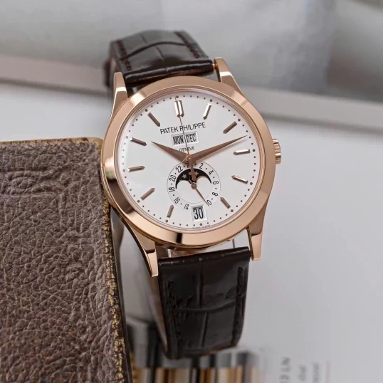 Patek Philippe Complications Annual Calendar Moonphase White Dial 38.5mm – 5396R-011