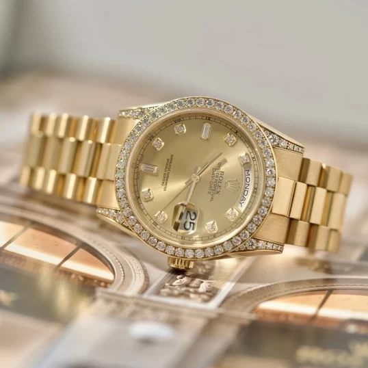 Rolex Oyster Perpetual Day-Date 36mm Ref.118338 – Champagne Dial Diamond