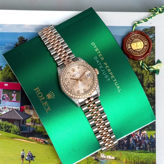 Rolex Oyster Perpetual datejust 178271 Vi tính hồng 31mm – Pink Computer Dial Diamond Bezel
