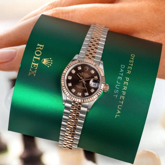 Rolex Oyster Perpetual Lady-Datejust 28mm Ref. 279171 – Choco Dial Diamond