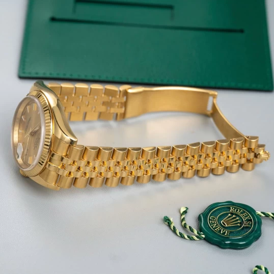 Rolex Oyster Perpetual Datejust 36 Ref. 116238 – Champagne Dial Index – Full Gold 18k