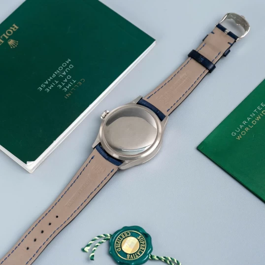 Rolex Cellini Date 39mm Ref. 50519 – Blue Guilloché Dial