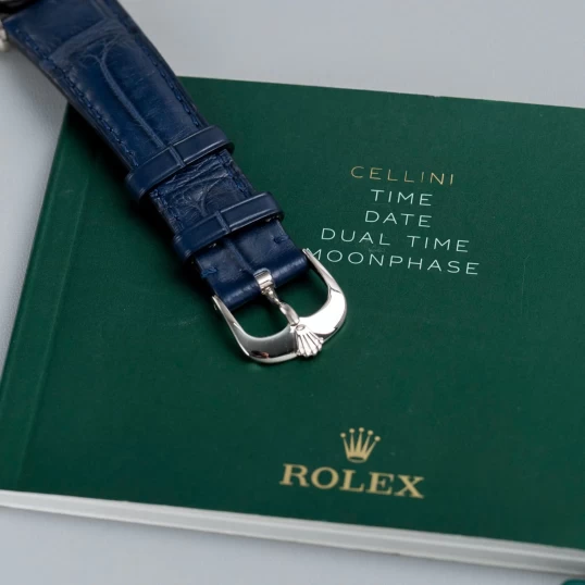 Rolex Cellini Date 39mm Ref. 50519 – Blue Guilloché Dial