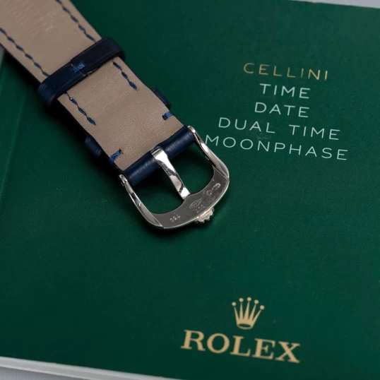 Rolex Cellini Date 39mm Ref. 50519 – Blue Guilloché Dial