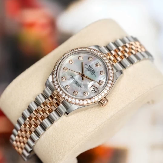 Rolex Oyster Perpetual Datejust 31mm – Ref. 278381RBR – White MOP Diamond Dial