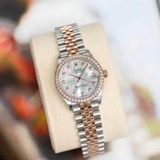 Rolex Oyster Perpetual Datejust 31mm – Ref. 278381RBR – White MOP Diamond Dial
