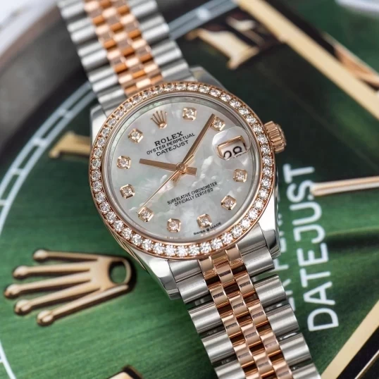 Rolex Oyster Perpetual Datejust 31mm – Ref. 278381RBR – White MOP Diamond Dial