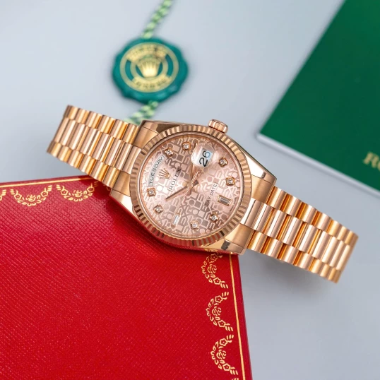 Rolex Oyster Perpetual Day-Date 36mm Vi tính hồng - Ref 118235