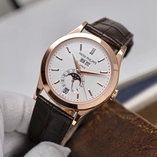 Patek Philippe Complications Annual Calendar Moonphase 38.5mm Ref. 5396R-011 – White Dial