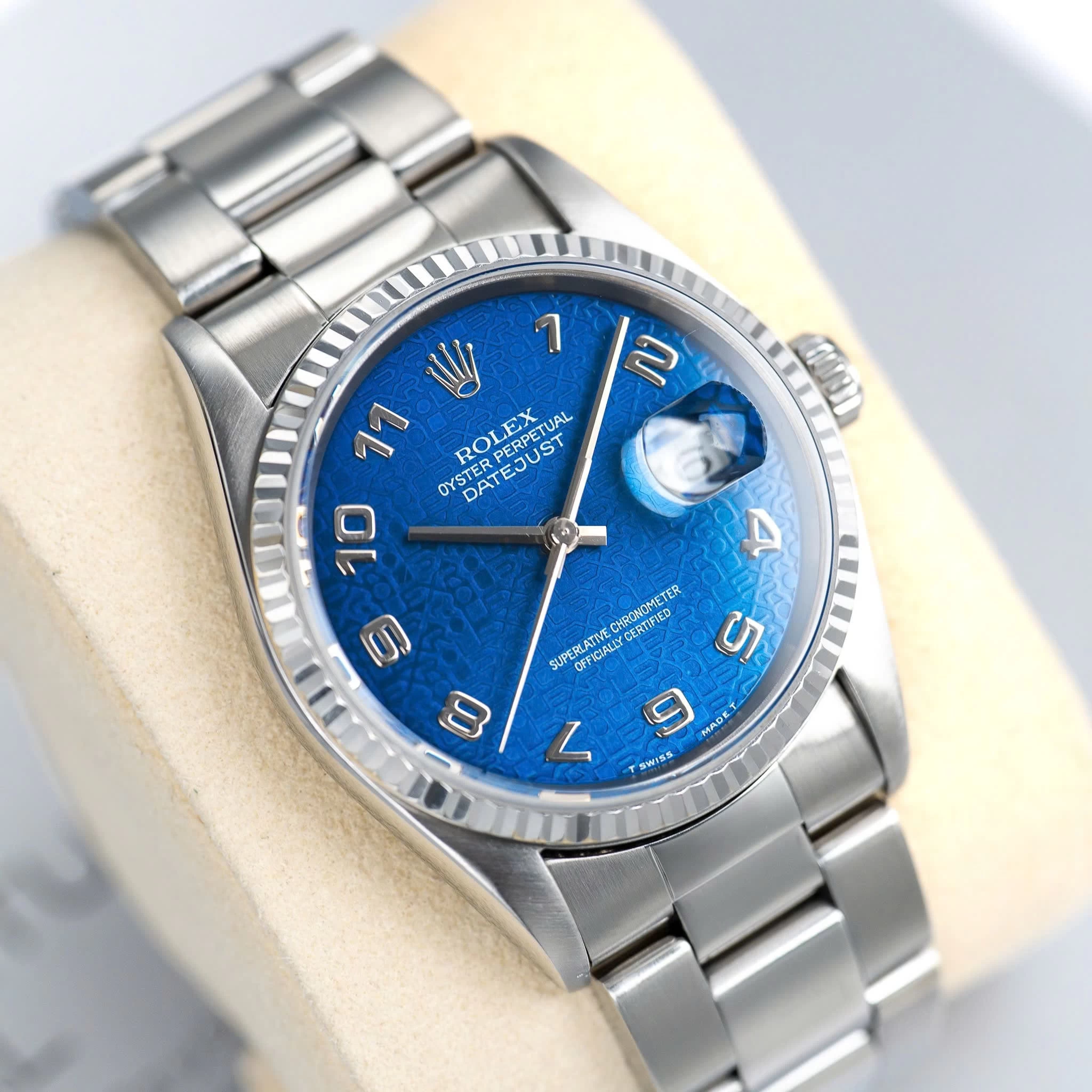 Rolex Oyster Perpetual Datejust 36mm – Ref. 16234 – Vi tính xanh