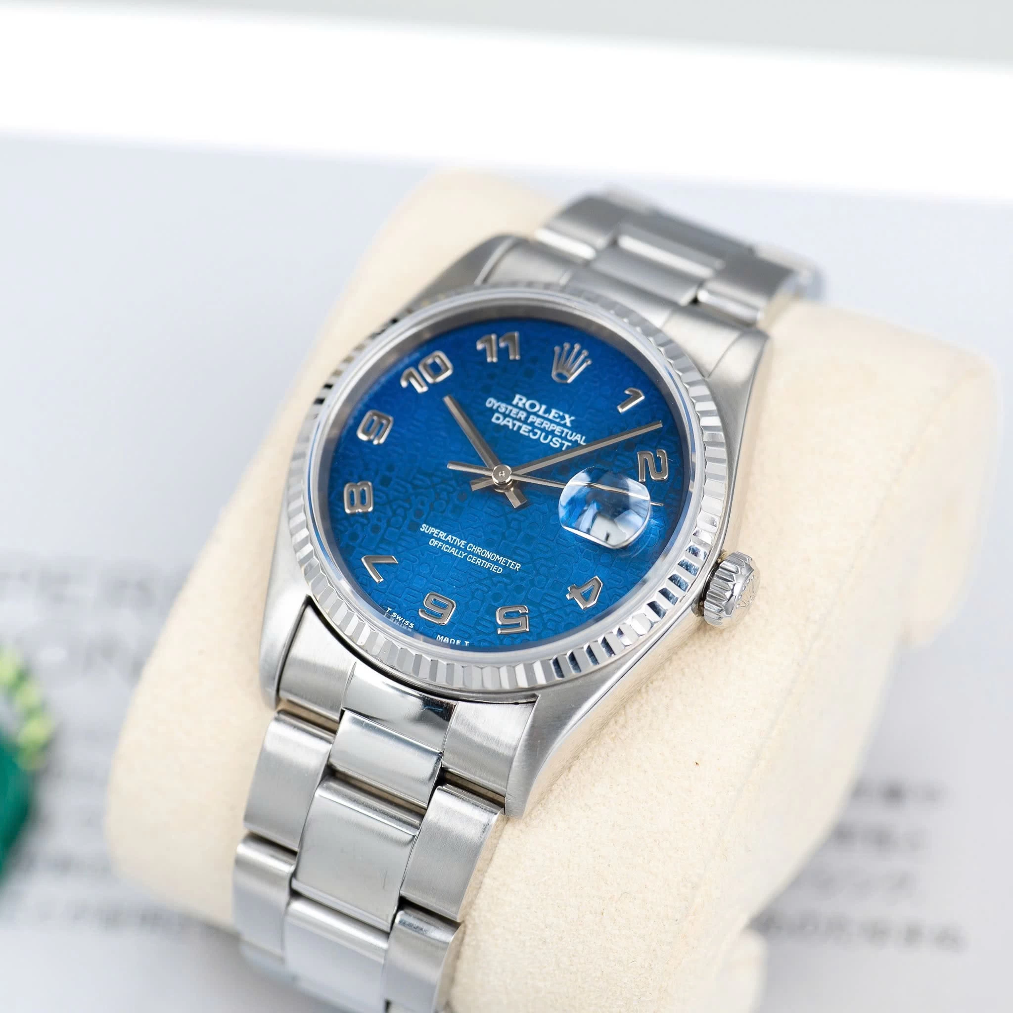 Rolex Oyster Perpetual Datejust 36mm – Ref. 16234 – Vi tính xanh