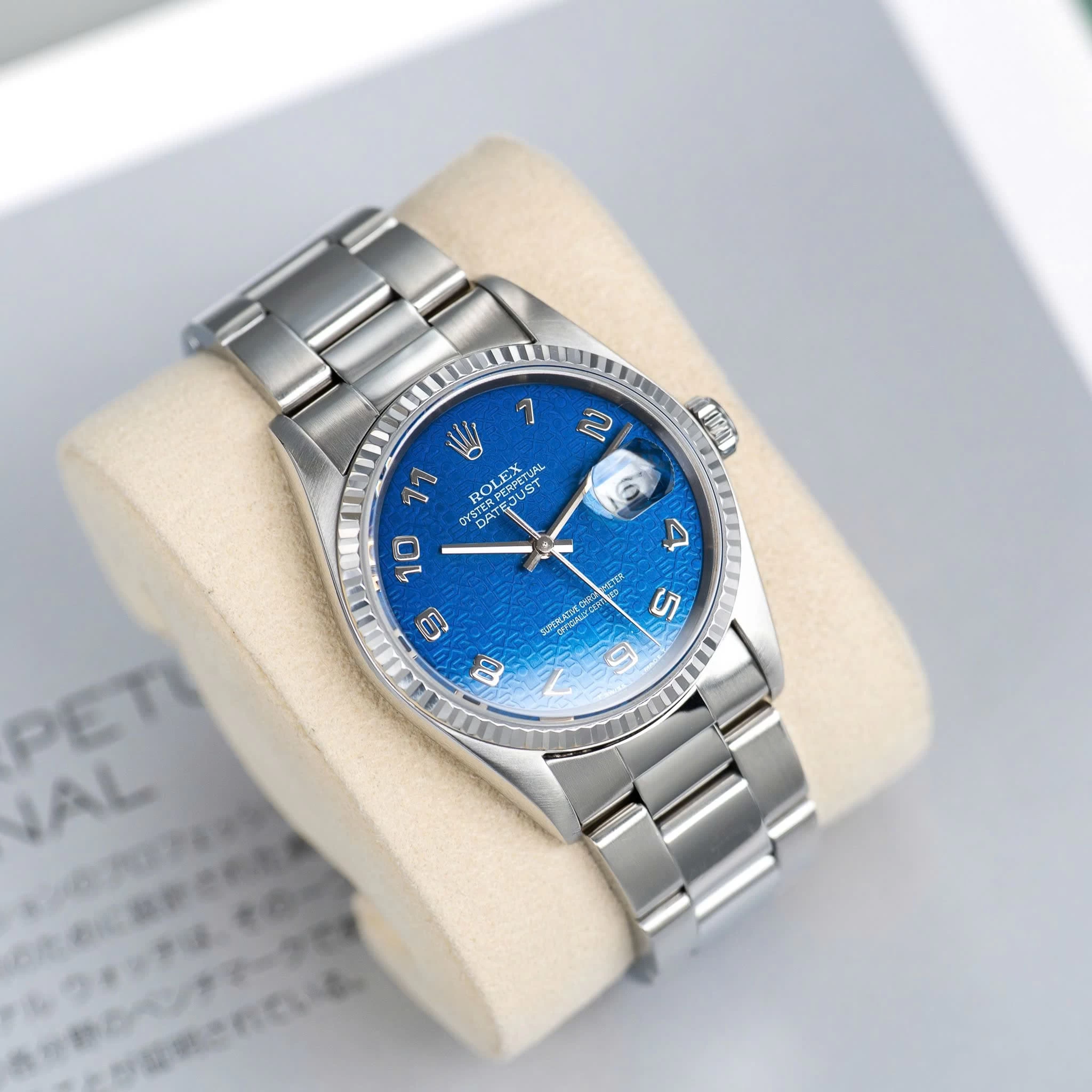 Rolex Oyster Perpetual Datejust 36mm – Ref. 16234 – Vi tính xanh