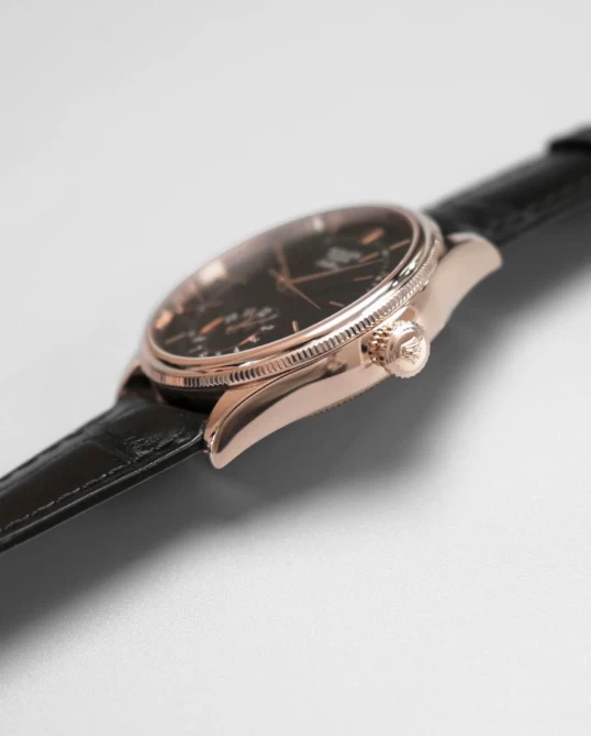 Rolex Cellini Dual Time 39mm – Ref. 50525 – Black Guilloché Dial