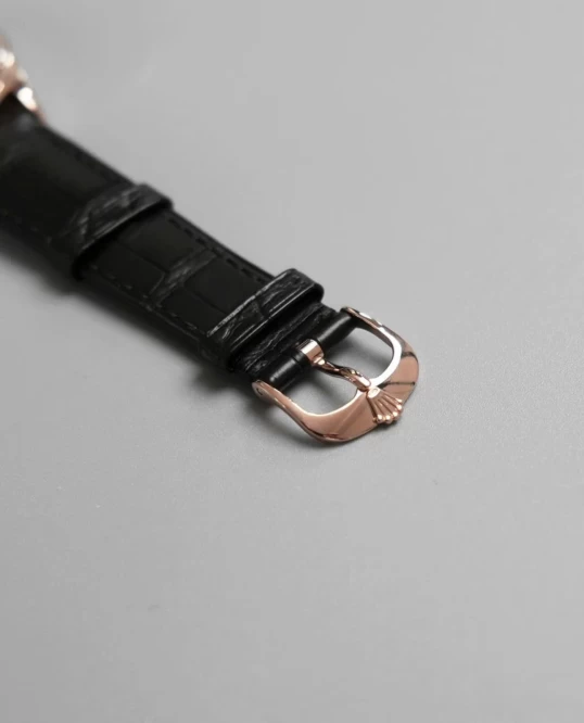 Rolex Cellini Dual Time 39mm – Ref. 50525 – Black Guilloché Dial