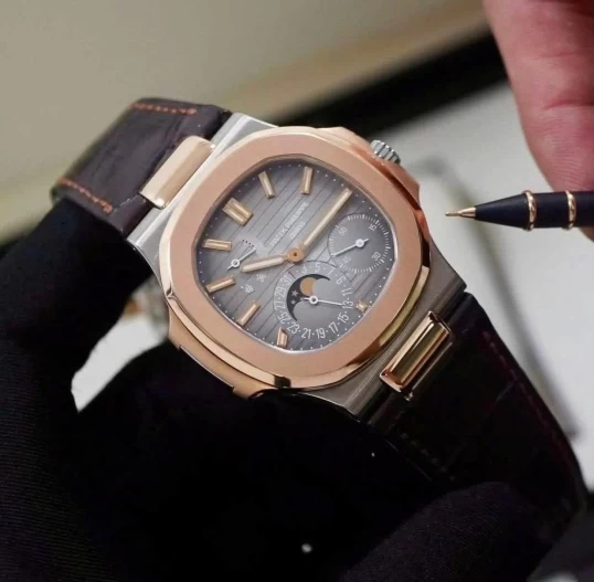 Patek Philippe Nautilus Moonphase Power Reserve 40mm Ref. 5712GR-001 – Grey Dial