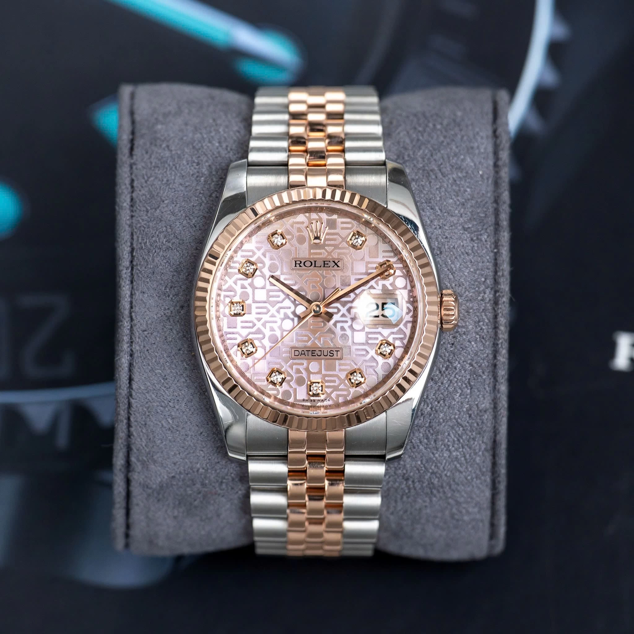 Rolex Oyster Perpetual Datejust 36mm – Ref. 116231 – Pink Computer Diamond Dial