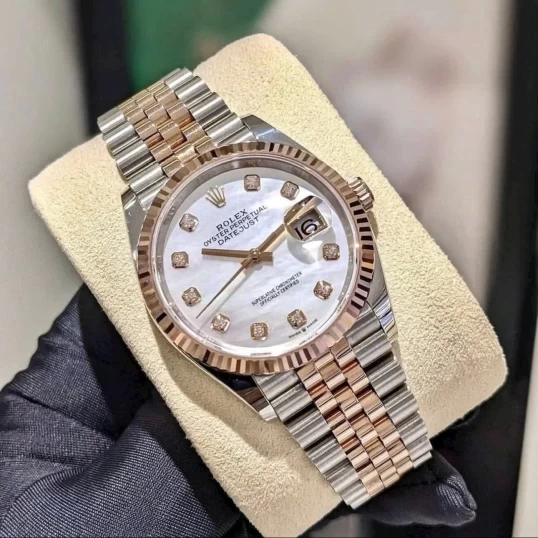 Rolex Oyster Perpetual Datejust 36mm 126231 White Mother of Pearl Diamond Dial