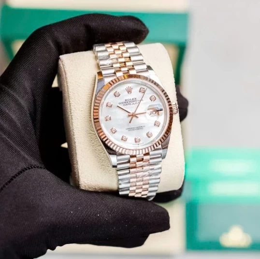 Rolex Oyster Perpetual Datejust 36mm 126231 White Mother of Pearl Diamond Dial