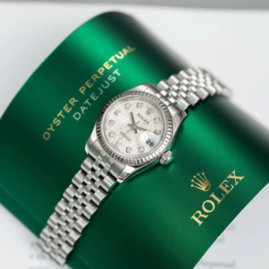 Rolex Oyster Perpetual Lady-Datejust 26mm Ref. 179174 Vi tính trắng