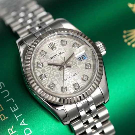 Rolex Oyster Perpetual Lady-Datejust 26mm Ref. 179174 Vi tính trắng